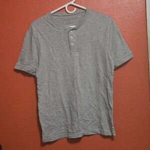 Aeropostale Heather Gray Henley Shirt – Size S